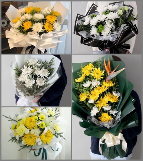 贵州毕节市黔西县锦星镇红旗村白事花束代送
